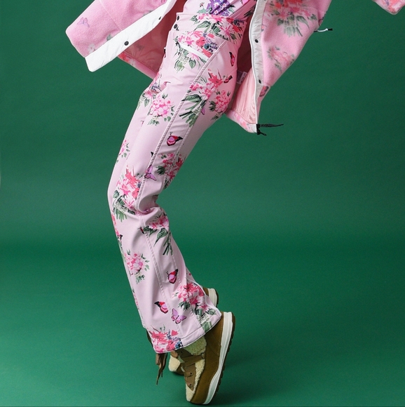 LoveShackFancy Pants - NWT LoveShackFancy x Bogner Fire + Ice Rosemary Mauve Ireen Snow/Ski Pants 4